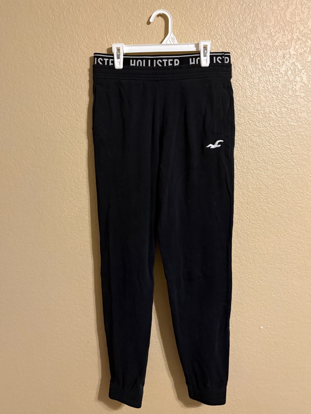 Hollister Black Logo Waistband Kids Joggers